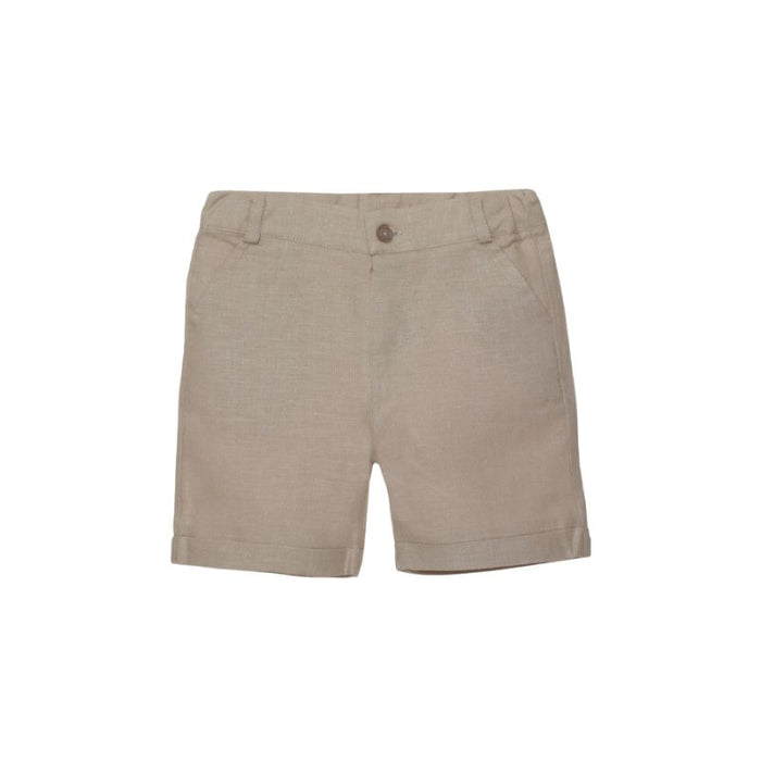 Mini Linen Shorts - 6m to 4T - Beige par Patachou - Special Occasions | Jourès