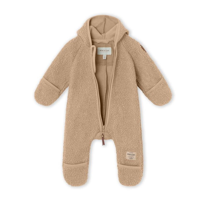 Adel Teddy Jumpsuit - 3m to 12m - Savannah Tan par MINI A TURE - Gifts $100 and more | Jourès