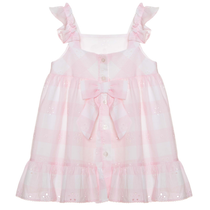 Embroidered Dress - 6m to 2Y - Pink par Patachou - Dresses & skirts | Jourès