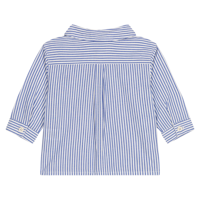 Striped Shirt - 6m to 36m - Gauloise/Marshmallow par Petit Bateau - New in | Jourès