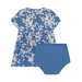 Robe et bloomer - 3m à 36m - Fleurs de cerisier / Bleu par Petit Bateau - Robes | Jourès