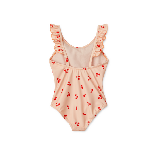Kallie Printed Swimsuit - 2Y to 5Y - Cherry / Apple Blossom par Liewood - Swimsuits & Swim vests | Jourès