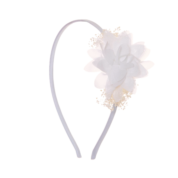 Headband Flower - One size - Ivory par Patachou - Gloves & Hats | Jourès