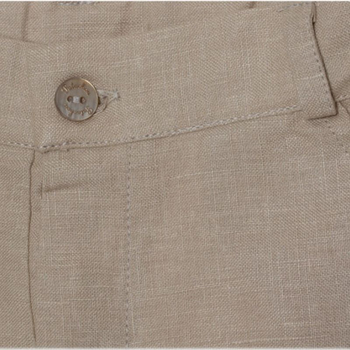 Mini Linen Shorts - 6m to 4T - Beige par Patachou - Pants & Shorts | Jourès