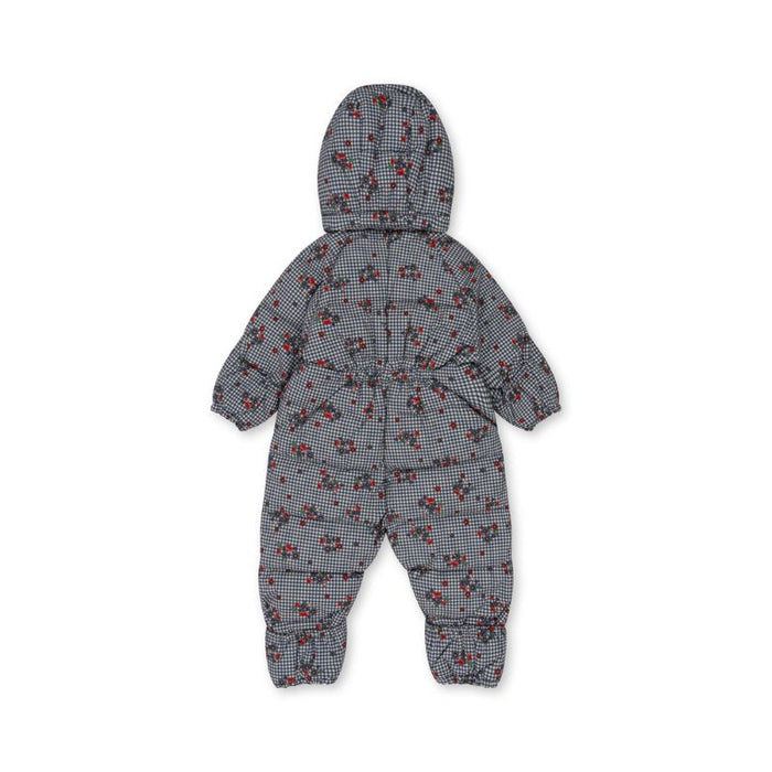 Baby Down Onesie - 6m to 18m - Blossom Check par Konges Sløjd - The Flower Collection | Jourès