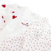 Special 2 packages : Hearts + Stripes Long sleeves Cotton Bodysuits par Jourès - Nouveau-né | Jourès