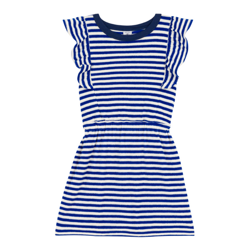 Summer Dress - 3Y to 5Y - Blue / Avalanche Stripes par Petit Bateau - The Sun Collection | Jourès