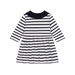 Striped Dress - 6m to 36m - Smoking / Marshmallow par Petit Bateau - Dresses | Jourès