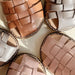 Minou Leather Sandals - Size 22 to 27 - Cognac par Konges Sløjd - Konges Sløjd | Jourès