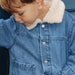 Teddy Denim Jacket - 2Y to 6Y - Denim Blue par Konges Sløjd - Clothing | Jourès