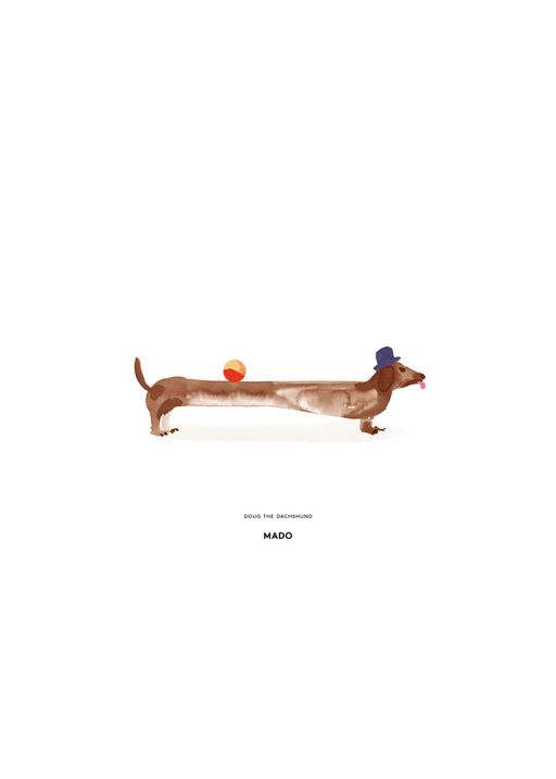 Doug the Dachshund 01 par Paper Collective - Produits | Jourès