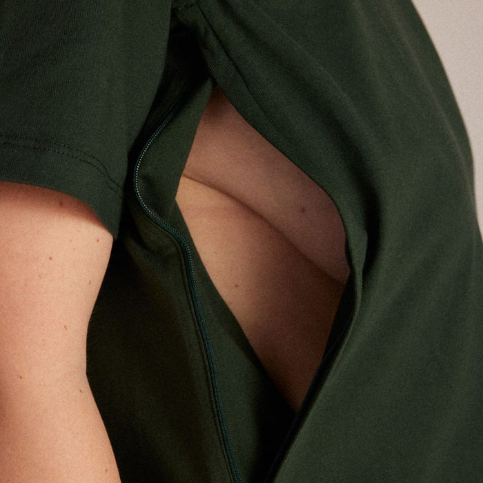 La P'allaite - Breastfeeding V-neck shirt - XS to L-  Black par Tajinebanane - Breastfeeding | Jourès