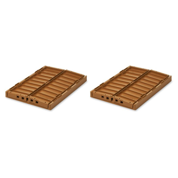 Weston storage box - Pack of 2 - Golden caramel par Liewood - Bathroom Accessories | Jourès