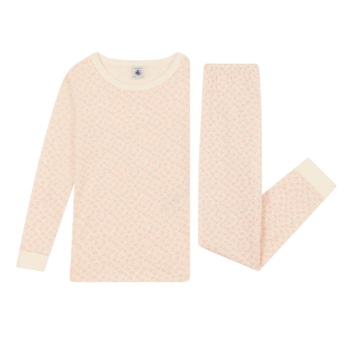 Organic Cotton 2-pce Pyjamas - 2Y to 6Y - Roses par Petit Bateau - Pyjamas | Jourès
