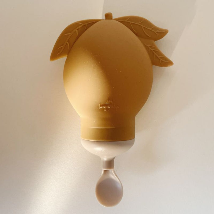 Poches à smoothie en silicone - Ens. de 2 - Citron - Amande/Blush par Konges Sløjd - Extérieur | Jourès