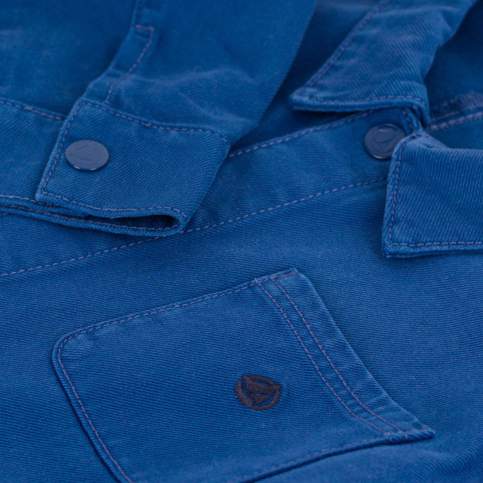 Cotton Vest - 3Y to 6Y - Incognito Blue par Petit Bateau - T-shirts, sweaters & cardigans | Jourès