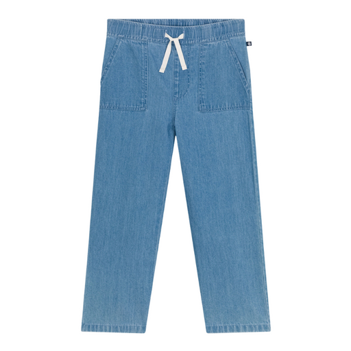 Denim Pants - 3Y to 5Y - Blue Denim par Petit Bateau - Pantalons & Shorts | Jourès