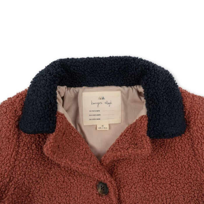 Calin heart coat - 18m to 4Y - Canyon Rose par Konges Sløjd - Coats & Jackets | Jourès