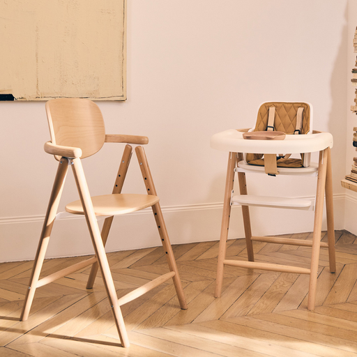 TOBO Evolutive Wooden High Chair - Natural par Charlie Crane - Cuisine | Jourès