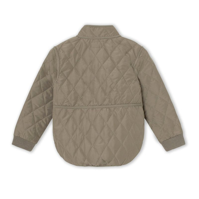 Lou Thermo Jacket - 2Y to 4Y - Grey Green par MINI A TURE - Coats & Jackets | Jourès