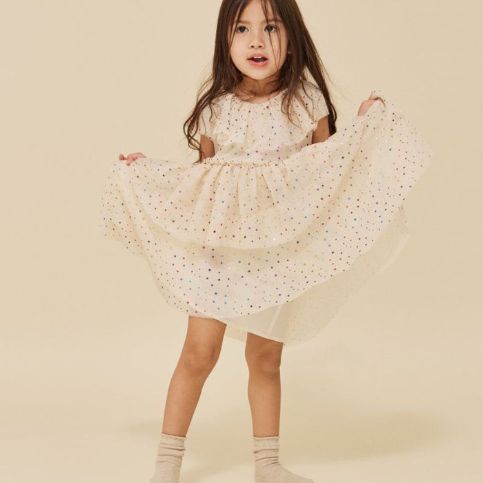 Fairy Dress - 12m to 4Y - toile Multi / Brazilian Sand par Konges Sljd - | Jours Fairy Dress - 12m to 4Y - toile Multi / Brazilian Sand par Konges Sljd - | Jours