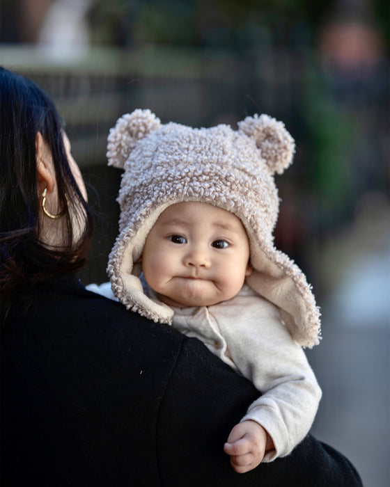 The Cub Set - Teddy | Hat & Mittens par 7AM Enfant Canada - Hats, Mittens & Slippers | Jourès