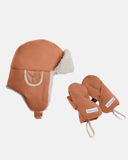 Chapka Set - Benji Sherpa | Hat & Mittens par 7AM Enfant Canada - Bonnets, mitaines et chaussons | Jourès