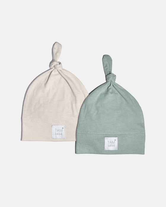 Top Knot Hat - 2 pack par 7AM Enfant Canada - Cadeaux 50 $ ou moins | Jourès