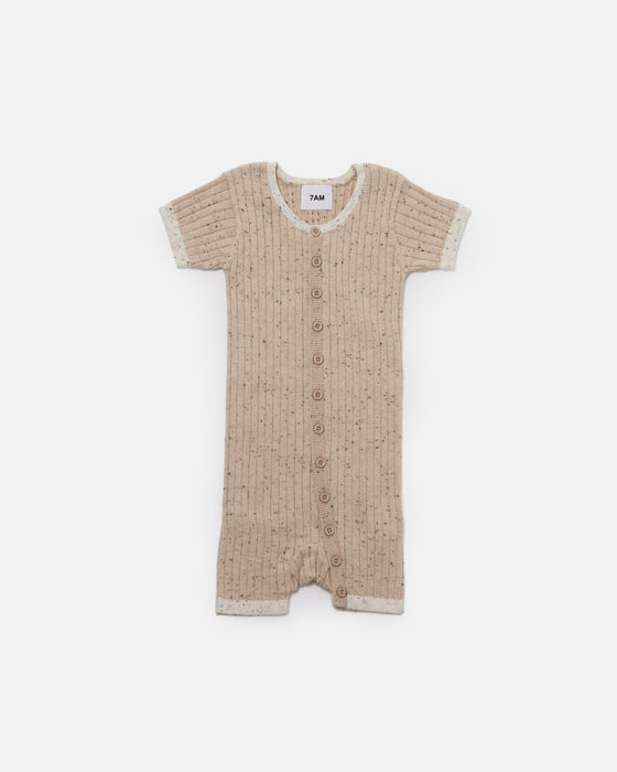 Short Sleeve Romper - Hug Me par 7AM Enfant Canada - Bodysuits, Rompers & One-piece suits | Jourès