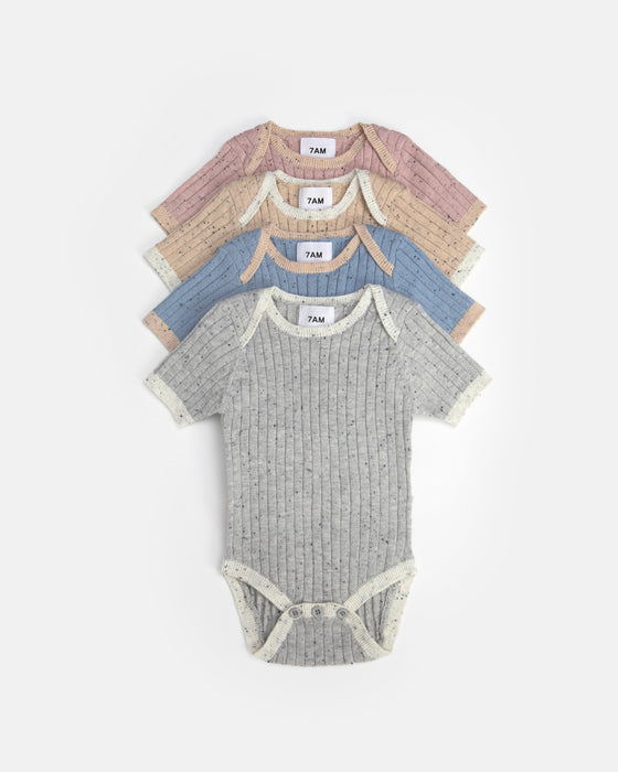 Short Sleeve Bodysuit - Hug Me par 7AM Enfant Canada - The Sun Collection | Jourès