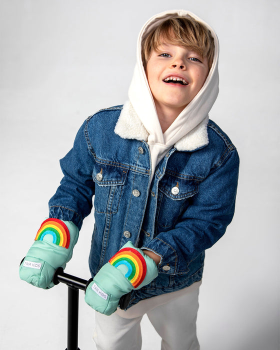 Kids Scooter Warmmuffs - Rainbow Appliqué par 7AM Enfant Canada - 7AM | Jourès