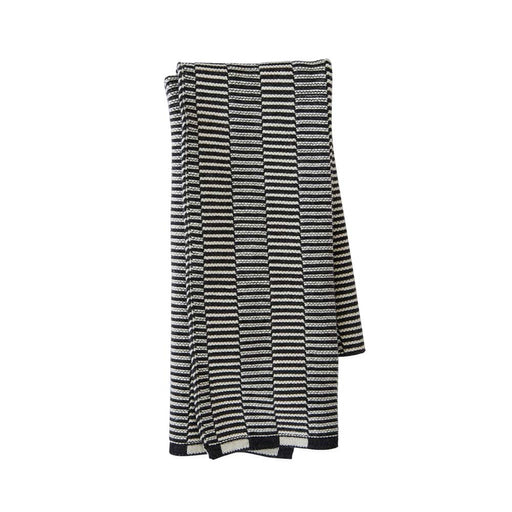 Stringa Mini Towel - Offwhite / Anthracite - H58 x W38 cm par OYOY Living Design - OYOY Mini | Jourès