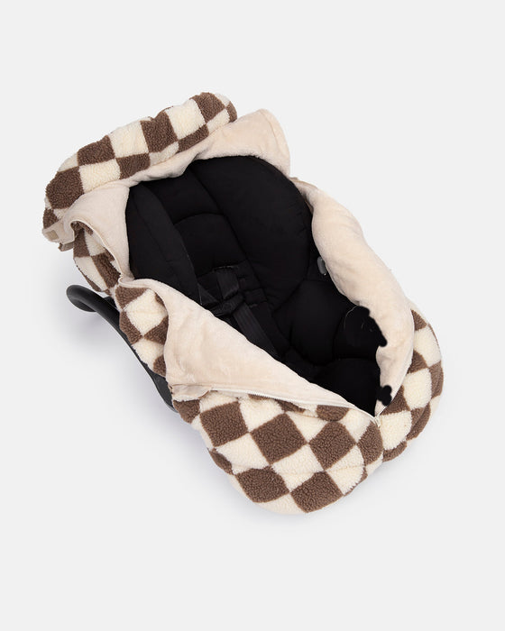 Car Seat Cocoon - Checker Berber par 7AM Enfant Canada - Stroller Accessories | Jourès