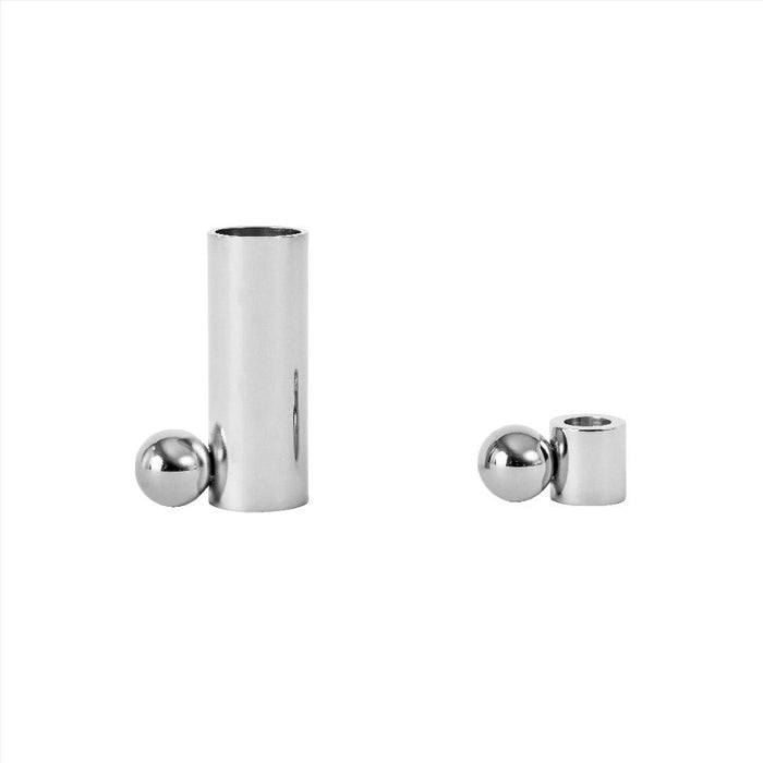 Palloa Candleholder - High - Silver par OYOY Living Design - OYOY Mini | Jourès