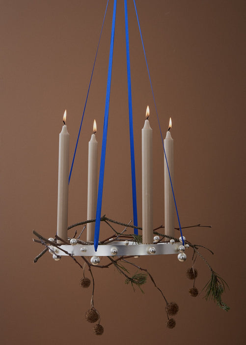 Candleholder Pearl Advent - Silver par OYOY Living Design - The Canada Day Sale - 15% Off Storewide* | Jourès