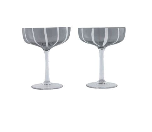 Mizu Coupe Glass - Pack of 2 par OYOY Living Design - OYOY Mini | Jourès