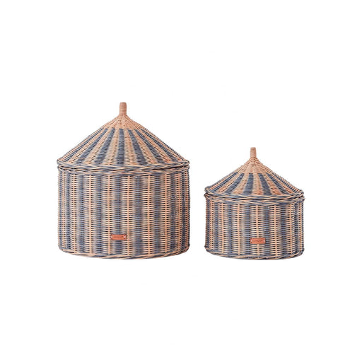 Circus Basket - Set of 2 - Blue par OYOY Living Design - Gifts $100 and more | Jourès