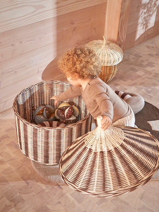 Circus Basket - Set of 2 - Nutmeg par OYOY Living Design - Nouveautés  | Jourès