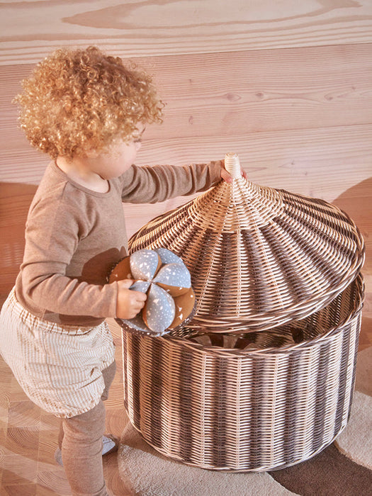 Circus Basket - Set of 2 - Nutmeg par OYOY Living Design - Nouveautés  | Jourès