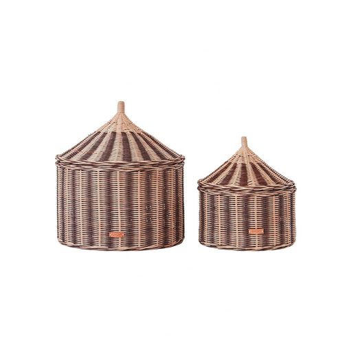 Circus Basket - Set of 2 - Nutmeg par OYOY Living Design - OYOY Mini | Jourès