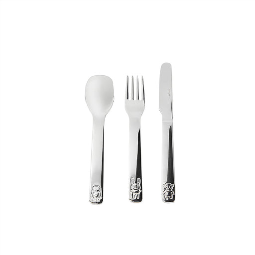 Cutlery - We Love Animals - Set of 3 - Silver par OYOY Living Design - Nouveautés  | Jourès