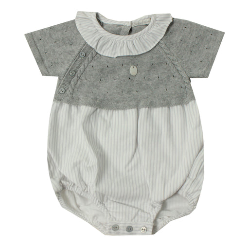 Newborn Romper - 1m to 12m - Grey par Dr.Kid - Bodysuits, Rompers & One-piece suits | Jourès