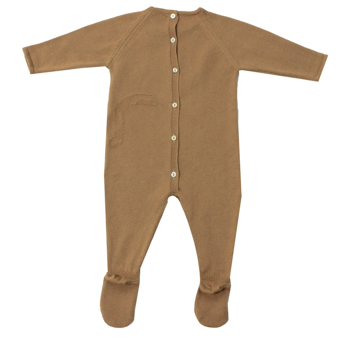 Long Sleeve Newborn Onesie - 1m to 12m - Brown par Dr.Kid - Bodysuits, Rompers & One-piece suits | Jourès