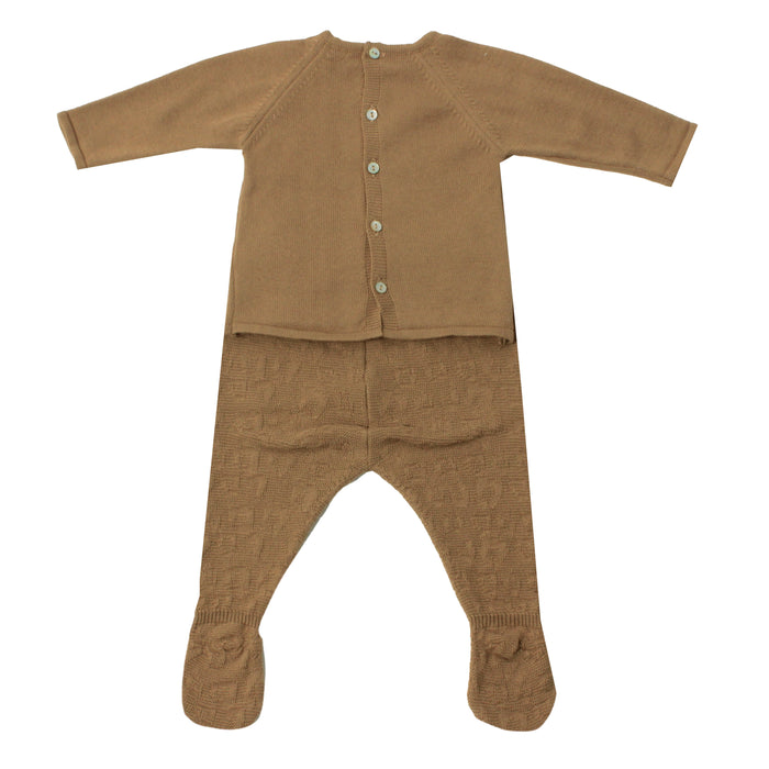 Long Sleeve Newborn Set - 1m to 12m - Brown par Dr.Kid - Bodysuits, Rompers & One-piece suits | Jourès