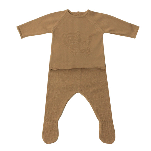 Long Sleeve Newborn Set - 1m to 12m - Brown par Dr.Kid - Body & Grenouillères | Jourès