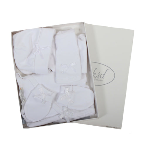 Newborn Gift Set - White par Dr.Kid - Hats, Mittens & Slippers | Jourès