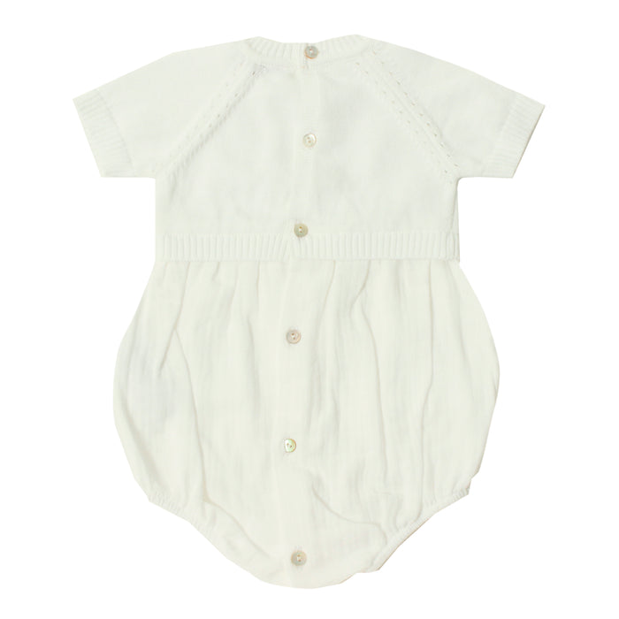 Newborn Romper - 1m to 3m - White par Dr.Kid - Baby Shower Gifts | Jourès