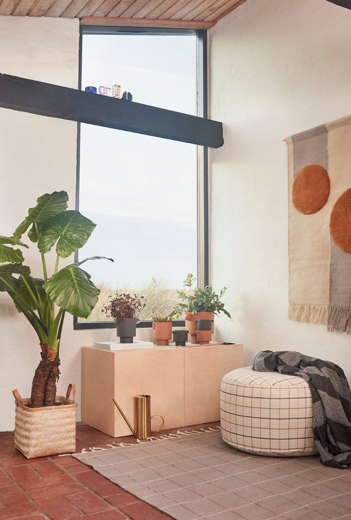 Grid Pouf Large - Offwhite par OYOY Living Design - $100 et plus | Jourès