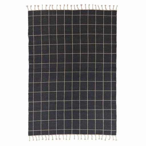 Grid Rug - Offwhite / Anthracite par OYOY Living Design - New in | Jourès