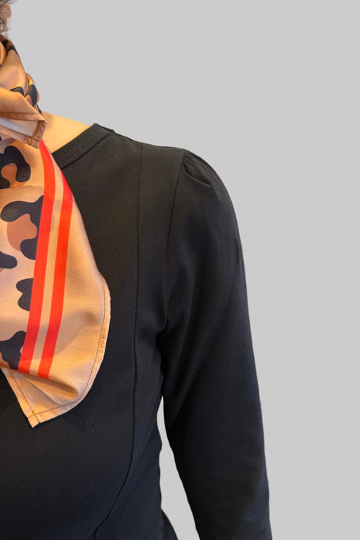 Alba - Robe de maternité Noire par Solveig - Breast Milk Pumps & Accessories | Jourès